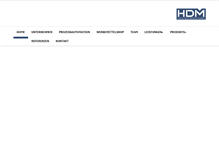 Tablet Screenshot of hdm.de